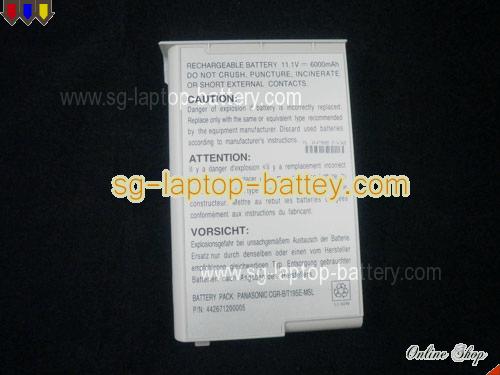  image 3 of MITAC MiNote 8170A Replacement Battery 6600mAh 11.1V Grey Li-ion