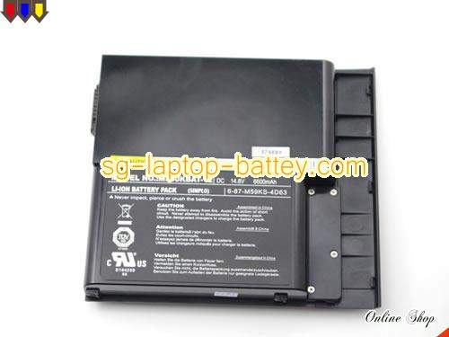  image 2 of Genuine Alienware Aurora MALX M59 Battery For laptop 6600mAh, 14.8V, Black , Li-ion