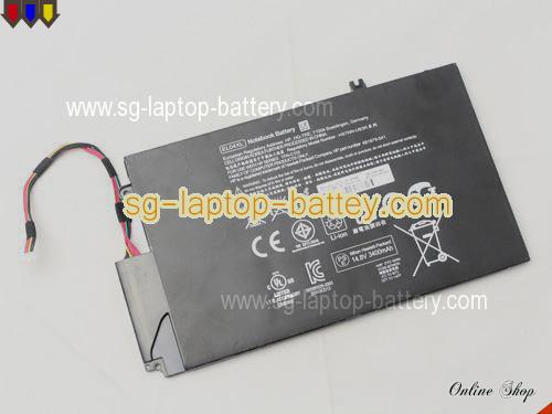  image 5 of Genuine HP ENVY 4-1227TX Sleekbook Battery For laptop 3400mAh, 52Wh , 14.8V, Black , Li-ion