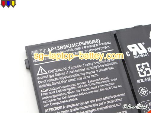  image 4 of Genuine ACER V5-572 Battery For laptop 3460mAh, 53Wh , 15V, Black , Li-Polymer