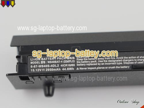  image 2 of Genuine CLEVO Schenker S403 FHD/GT745M Battery For laptop 2950mAh, 44.6Wh , 15.12V, Black , Li-ion