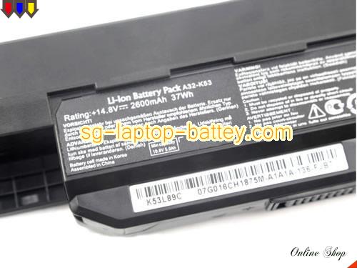  image 2 of Genuine ASUS A43TA Battery For laptop 2600mAh, 37Wh , 14.8V, Black , Li-ion