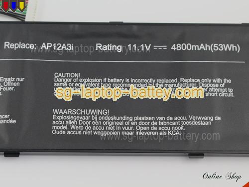  image 3 of ACER Iconia W700 Replacement Battery 4800mAh, 53Wh  11.1V Black Li-Polymer