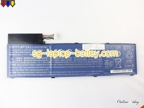  image 5 of Genuine ACER TRAVELMATE P645-S-58HK Battery For laptop 4850mAh, 54Wh , 11.1V, Black , Li-ion