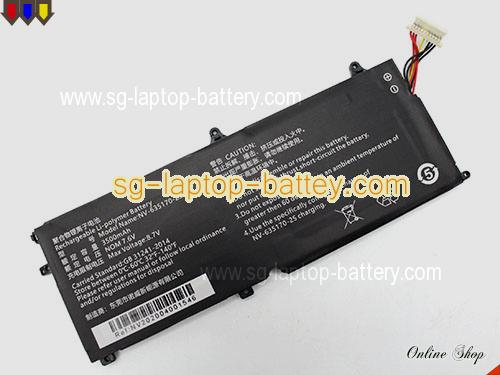  image 1 of Replacement CHUWI NV-635170-2S Laptop Battery NV6351702S rechargeable 3500mAh, 26.6Wh Black In Singapore