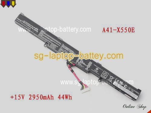  image 1 of Genuine ASUS A41X500E Laptop Battery A41-X550E rechargeable 2950mAh, 44Wh Black In Singapore