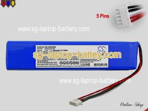  image 1 of Replacement JBL GSP0931134 Laptop Battery  rechargeable 5000mAh, 37Wh Blue In Singapore