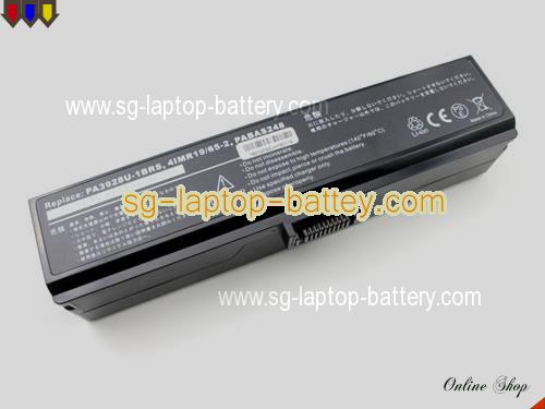  image 1 of Replacement TOSHIBA PABAS248 Laptop Battery 4IMR19/65-2 rechargeable 4400mAh, 63Wh Black In Singapore