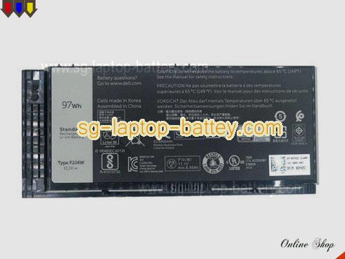  image 1 of Genuine DELL 312-1354 Laptop Battery 7FF1K rechargeable 8700mAh, 97Wh Black In Singapore