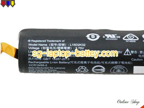  image 2 of Genuine LENOVO L15D2K32 Laptop Battery L15C2K32 rechargeable 6200mAh, 32Wh Black In Singapore