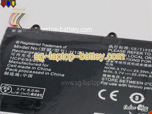  image 2 of Genuine LENOVO H12GT201A Laptop Battery  rechargeable 6000mAh, 23Wh Black In Singapore