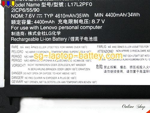  image 2 of Genuine LENOVO 5B10Q62138 Laptop Battery 5B10R24750 rechargeable 4610mAh, 35Wh Black In Singapore