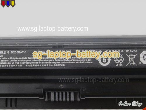  image 2 of Genuine CLEVO N230BAT3 Laptop Battery N230BAT-3 rechargeable 3275mAh, 36Wh Black In Singapore