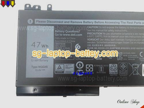  image 2 of Genuine DELL ORYXXH Laptop Battery 0VVXTW rechargeable 4130mAh, 47Wh Black In Singapore