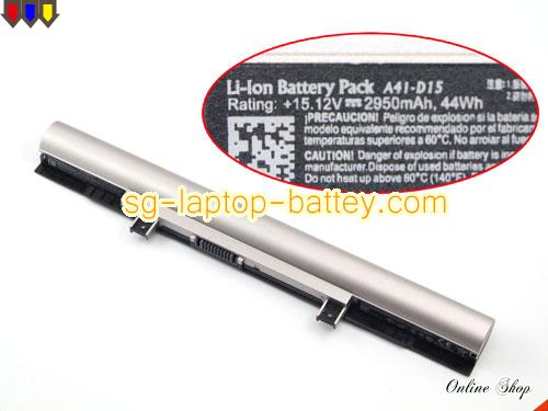  image 2 of Genuine MEDION A31-D15 Laptop Battery A41-D15 rechargeable 2950mAh, 44Wh Black In Singapore