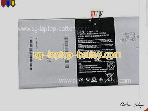  image 2 of Replacement ASUS C12P1305 Laptop Battery  rechargeable 31Wh Black In Singapore