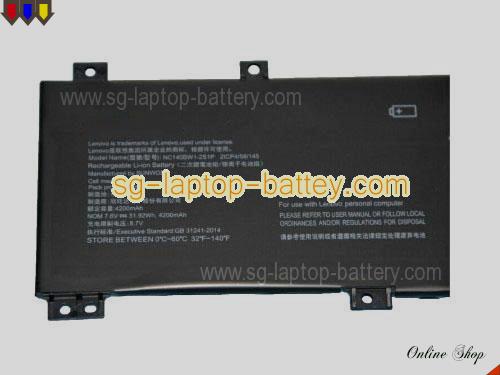  image 3 of Genuine LENOVO NC140BW12S1P Laptop Battery NC140BW1-2S1P rechargeable 4200mAh, 31.92Wh Black In Singapore