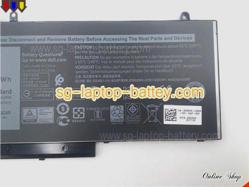  image 3 of Genuine DELL ORYXXH Laptop Battery 0VVXTW rechargeable 4130mAh, 47Wh Black In Singapore