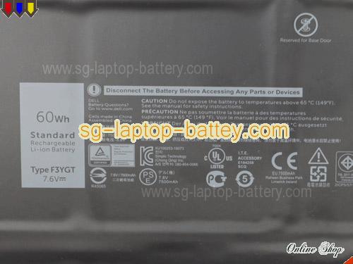  image 3 of Genuine DELL DM3WC Laptop Battery KG7VF rechargeable 7500mAh, 60Wh Black In Singapore