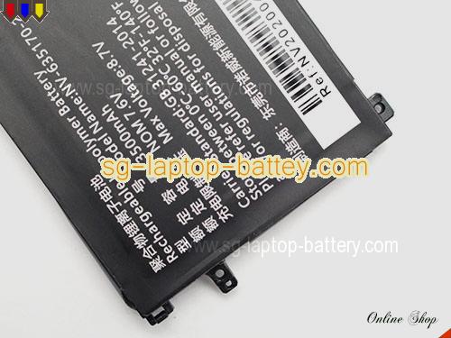  image 4 of Replacement CHUWI NV-635170-2S Laptop Battery NV6351702S rechargeable 3500mAh, 26.6Wh Black In Singapore