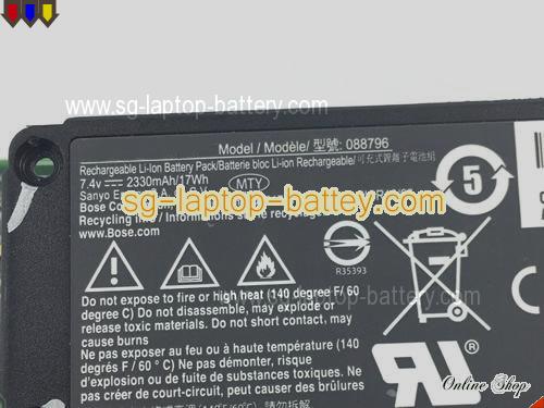  image 4 of Genuine BOSE 416912 Battery 088789 rechargeable 2230mAh, 17Wh Black In Singapore