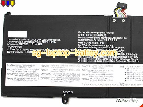  image 4 of Genuine LENOVO L21D4PE2 Laptop Computer Battery L21C4PE2 rechargeable 3815mAh, 59Wh  In Singapore