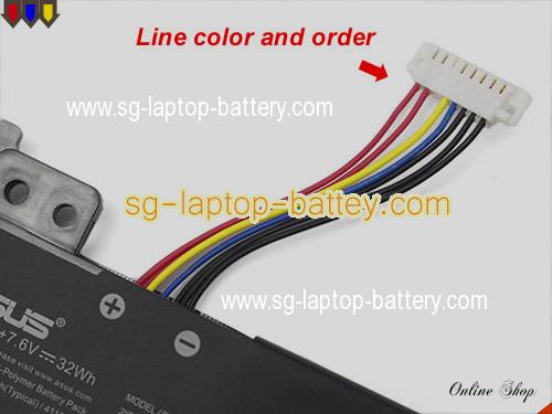  image 5 of Genuine ASUS C21N1818-1 Laptop Battery 2ICP7/54/83 rechargeable 4240mAh, 32Wh Black In Singapore