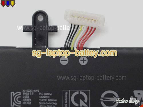  image 5 of Genuine ASUS C42PHJH Laptop Battery 0B200-03470000 rechargeable 4614mAh, 71Wh Black In Singapore